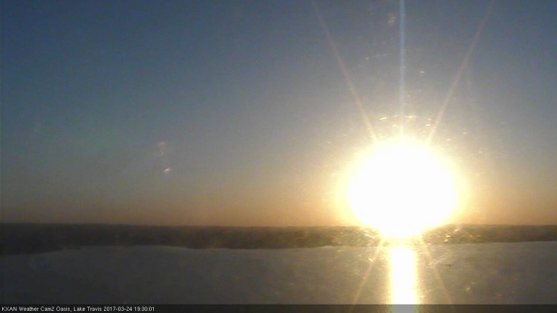 Lake Travis webcam, March 24, 2017 7:00 PM CT