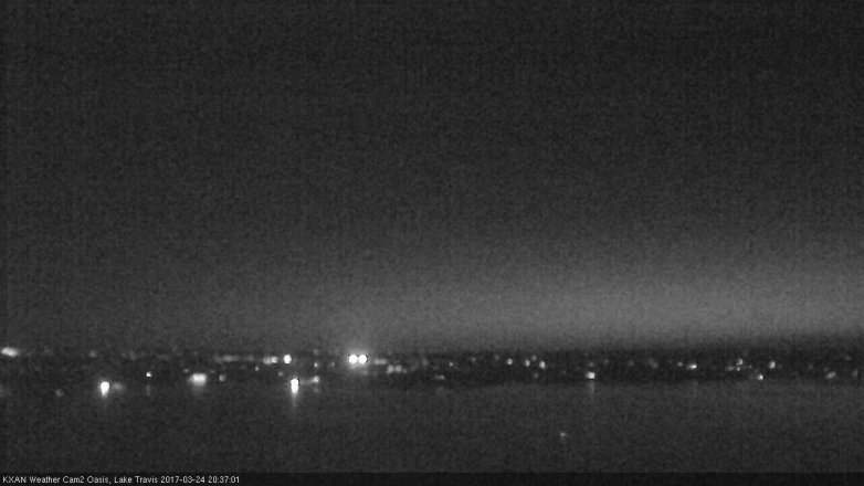 Lake Travis webcam, March 24, 2017 8:05 PM CT