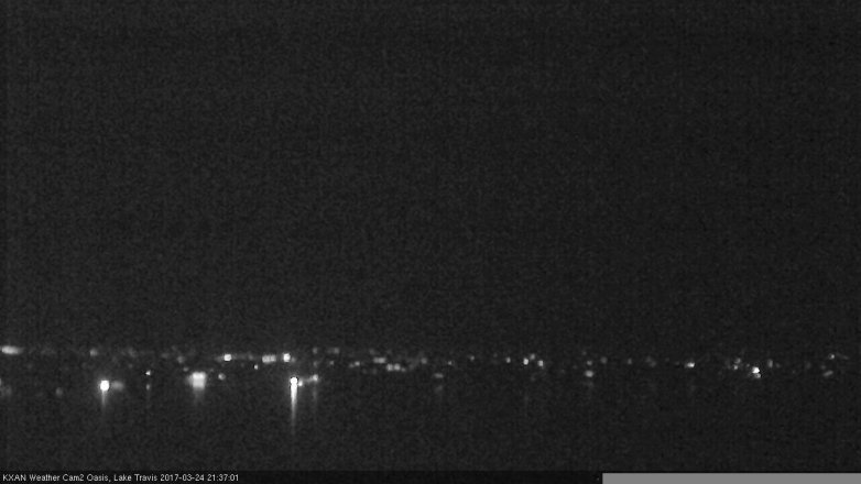 Lake Travis webcam, March 24, 2017 8:50 PM CT