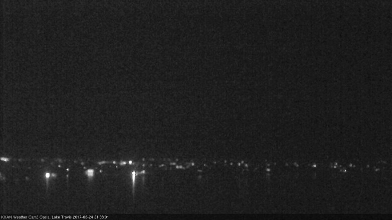 Lake Travis webcam, March 24, 2017 9:05 PM CT