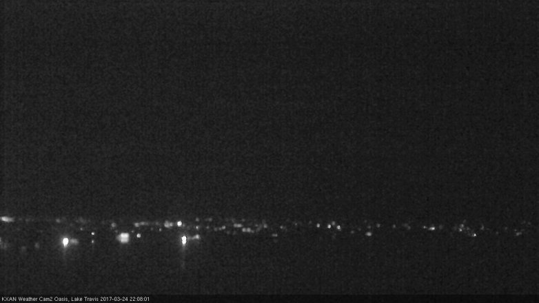 Lake Travis webcam, March 24, 2017 9:30 PM CT