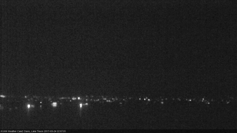 Lake Travis webcam, March 24, 2017 9:35 PM CT