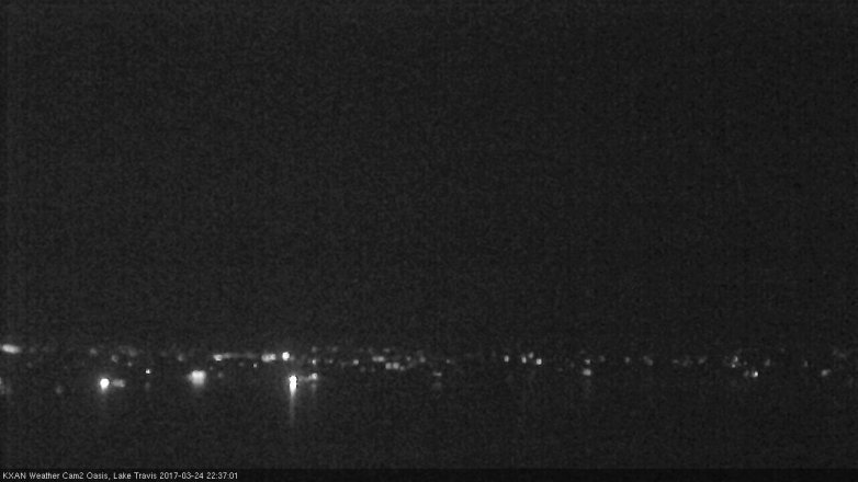 Lake Travis webcam, March 24, 2017 10:00 PM CT
