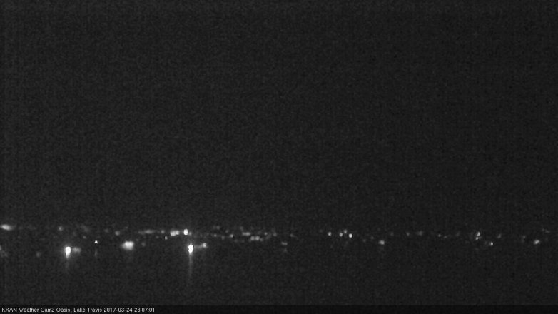 Lake Travis webcam, March 24, 2017 10:25 PM CT