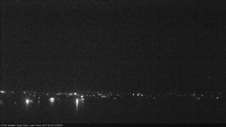 Lake Travis webcam, March 24, 2017 10:50 PM CT