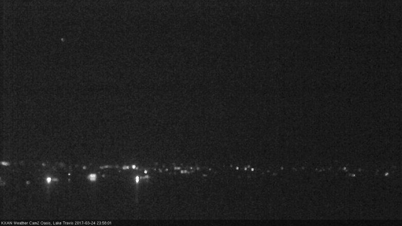 Lake Travis webcam, March 24, 2017 11:25 PM CT