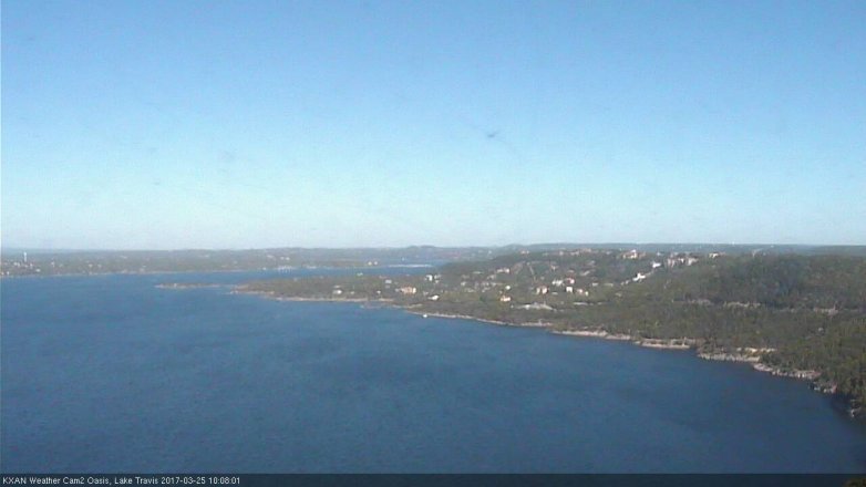 Lake Travis webcam, March 25, 2017 9:40 AM CT