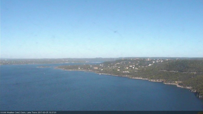 Lake Travis webcam, March 25, 2017 9:55 AM CT