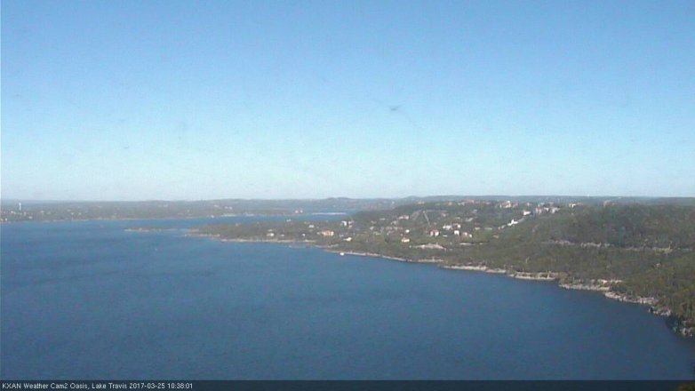 Lake Travis webcam, March 25, 2017 10:05 AM CT