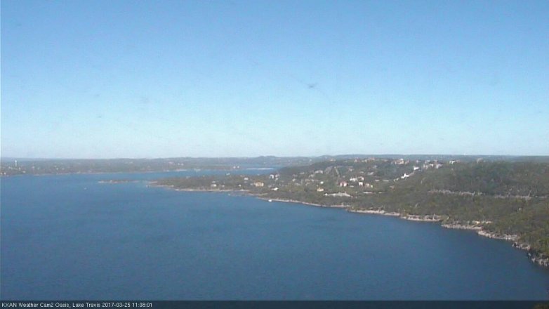Lake Travis webcam, March 25, 2017 10:15 AM CT