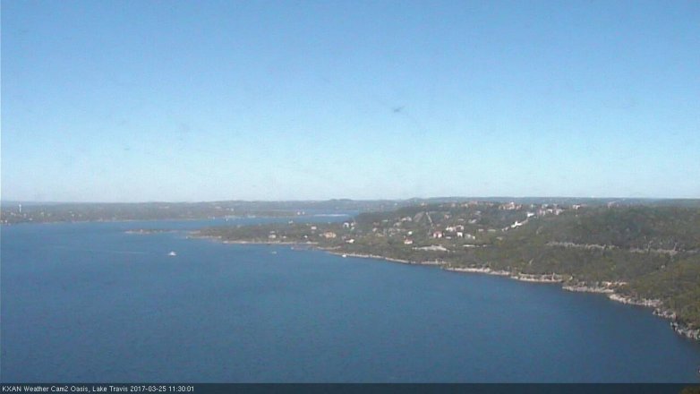 Lake Travis webcam, March 25, 2017 10:40 AM CT