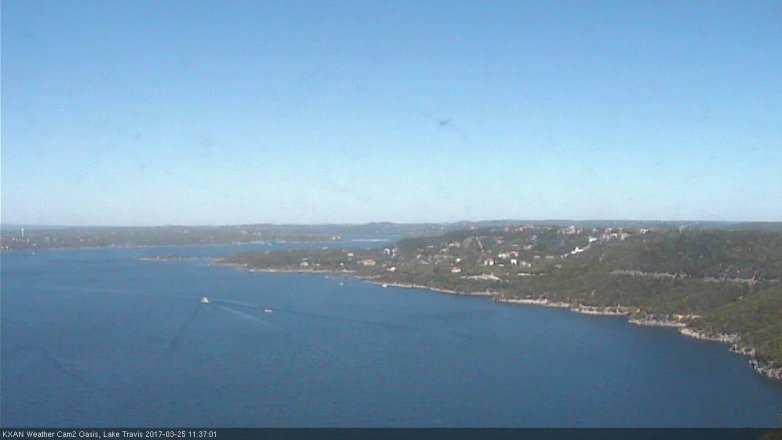 Lake Travis webcam, March 25, 2017 10:55 AM CT