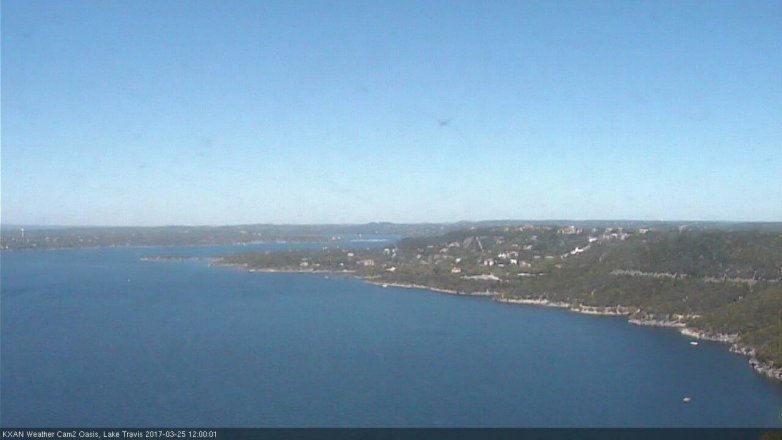 Lake Travis webcam, March 25, 2017 11:10 AM CT