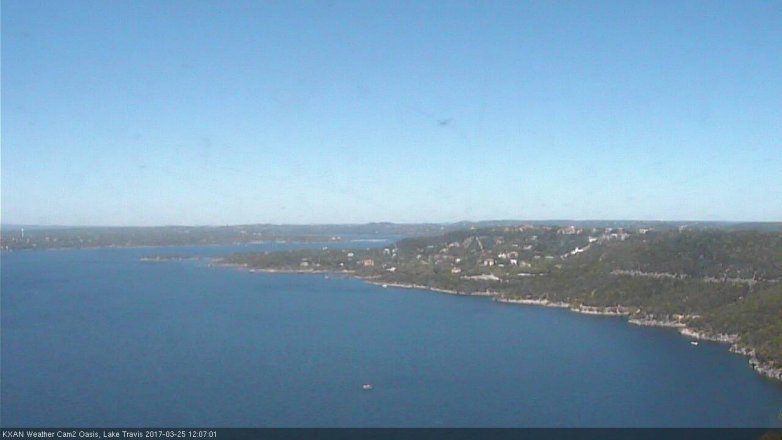 Lake Travis webcam, March 25, 2017 11:30 AM CT
