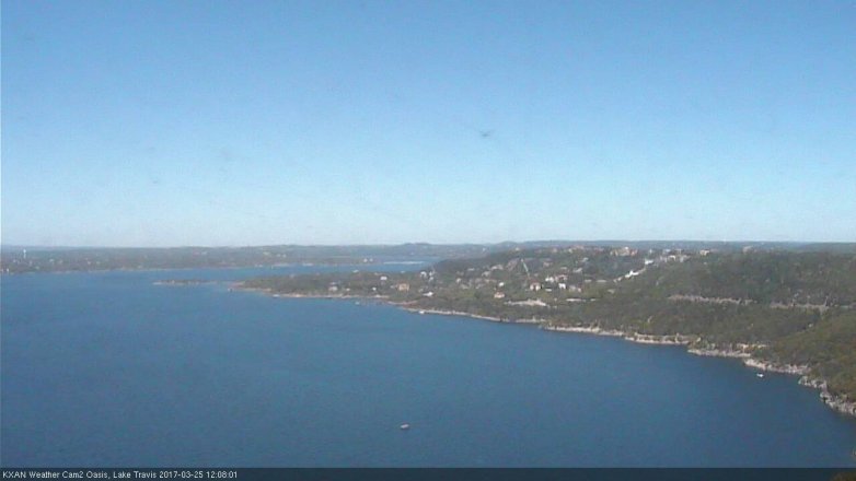 Lake Travis webcam, March 25, 2017 11:35 AM CT