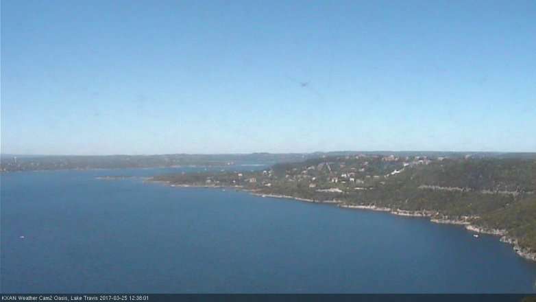 Lake Travis webcam, March 25, 2017 11:45 AM CT