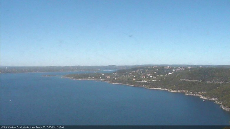 Lake Travis webcam, March 25, 2017 12:00 PM CT