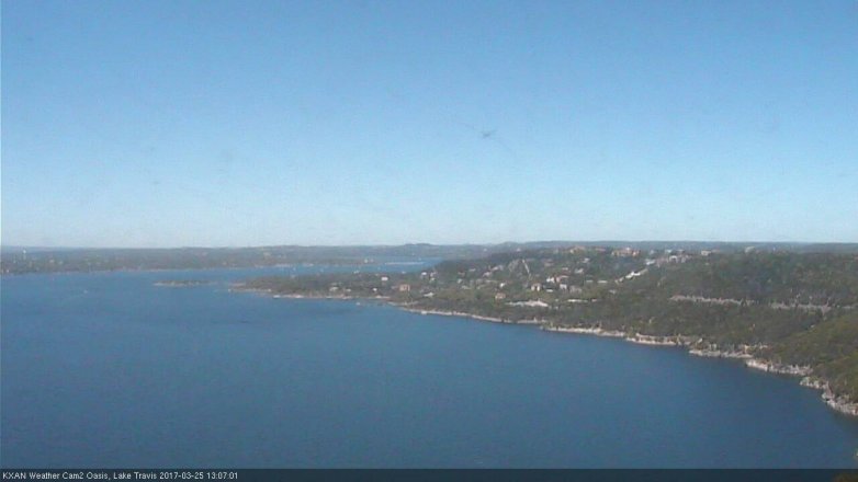 Lake Travis webcam, March 25, 2017 12:15 PM CT