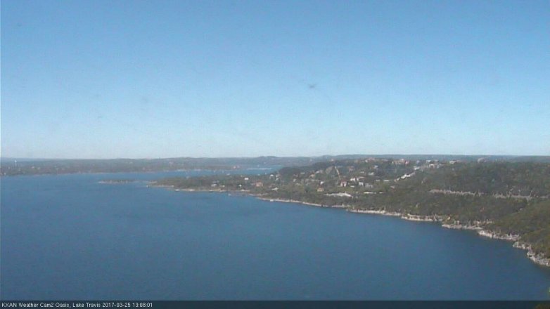 Lake Travis webcam, March 25, 2017 12:25 PM CT
