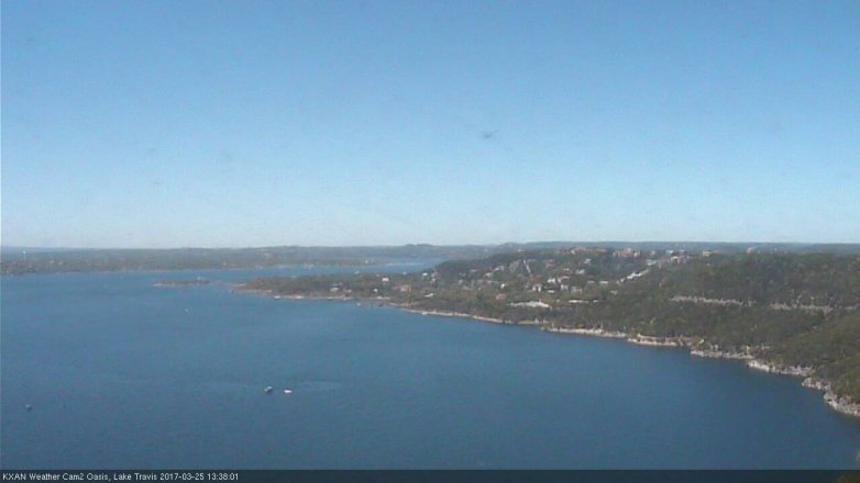 Lake Travis webcam, March 25, 2017 12:50 PM CT