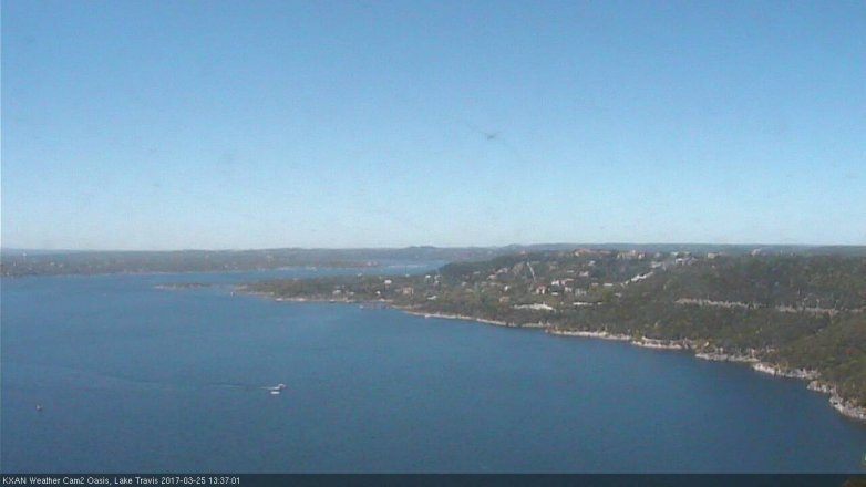 Lake Travis webcam, March 25, 2017 12:55 PM CT