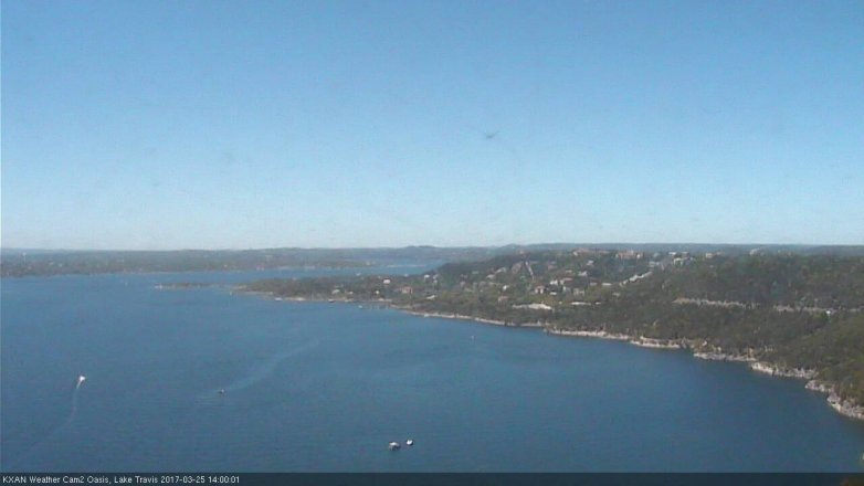 Lake Travis webcam, March 25, 2017 1:30 PM CT