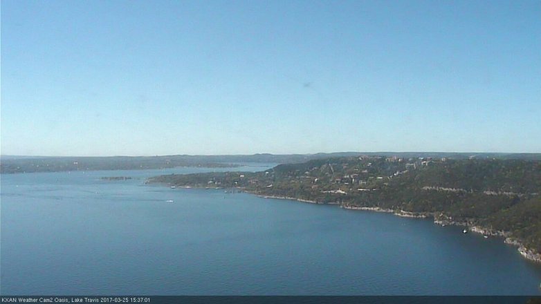 Lake Travis webcam, March 25, 2017 2:55 PM CT