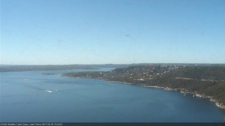Lake Travis webcam, March 25, 2017 3:00 PM CT