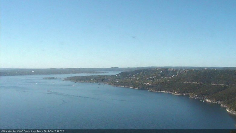 Lake Travis webcam, March 25, 2017 3:35 PM CT