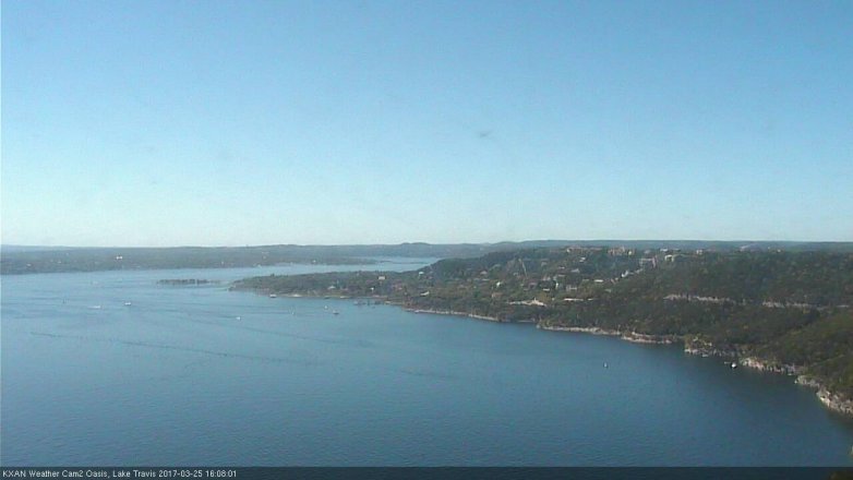 Lake Travis webcam, March 25, 2017 3:40 PM CT
