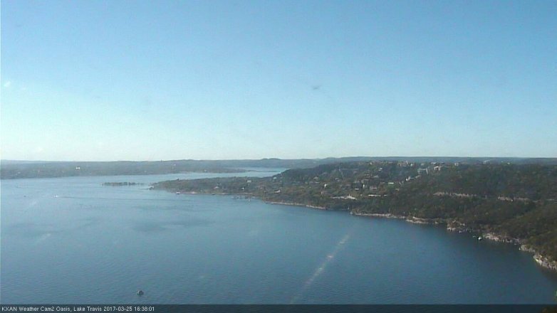 Lake Travis webcam, March 25, 2017 3:50 PM CT