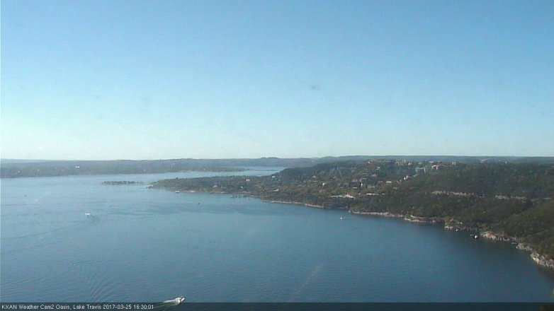 Lake Travis webcam, March 25, 2017 4:00 PM CT