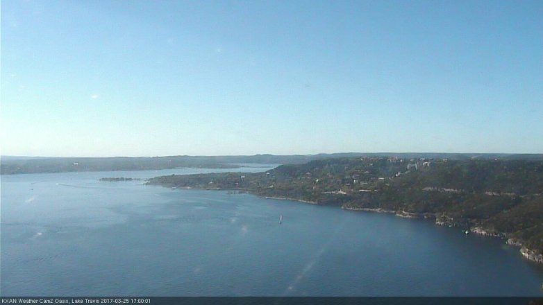 Lake Travis webcam, March 25, 2017 4:20 PM CT