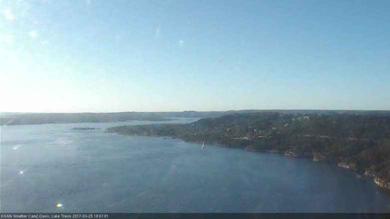 Lake Travis webcam, March 25, 2017 5:30 PM CT