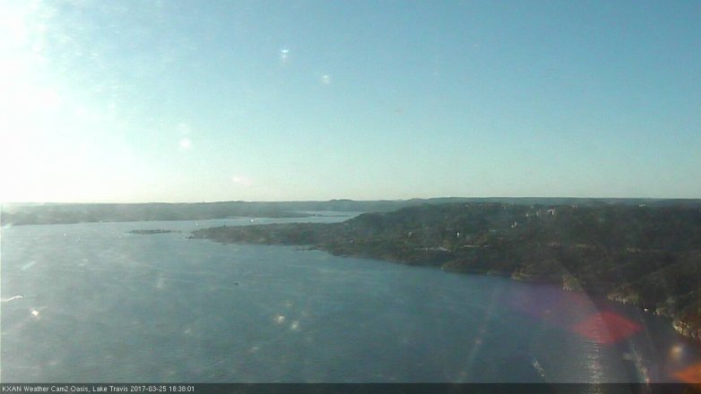 Lake Travis webcam, March 25, 2017 6:05 PM CT