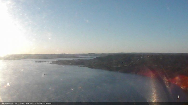 Lake Travis webcam, March 25, 2017 6:20 PM CT