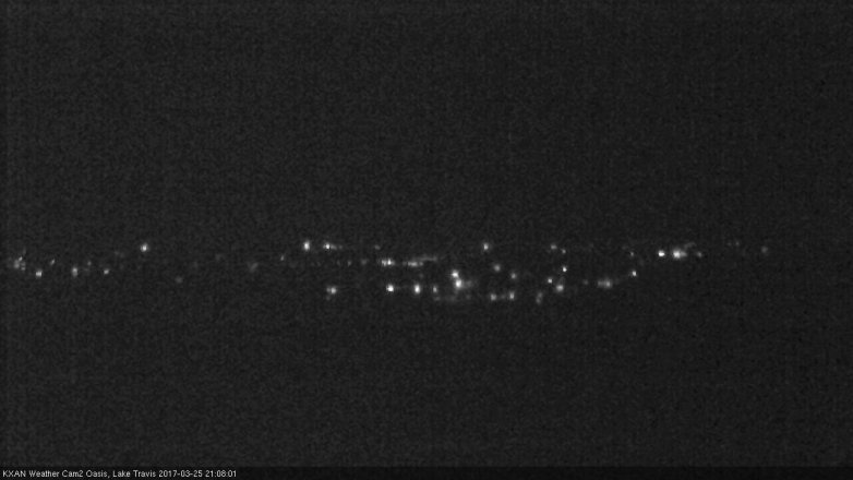 Lake Travis webcam, March 25, 2017 8:30 PM CT