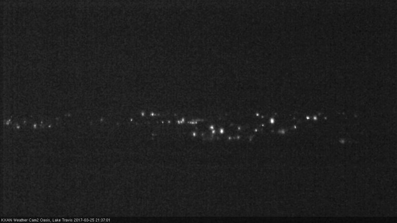 Lake Travis webcam, March 25, 2017 8:55 PM CT