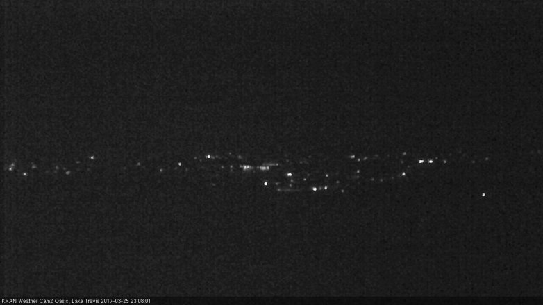Lake Travis webcam, March 25, 2017 10:25 PM CT
