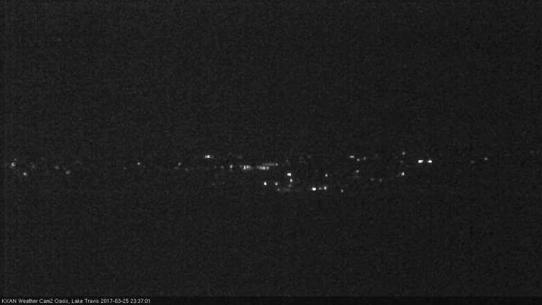 Lake Travis webcam, March 25, 2017 11:00 PM CT