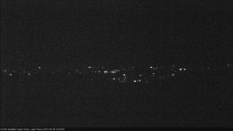 Lake Travis webcam, March 25, 2017 11:10 PM CT