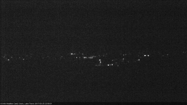 Lake Travis webcam, March 25, 2017 11:35 PM CT