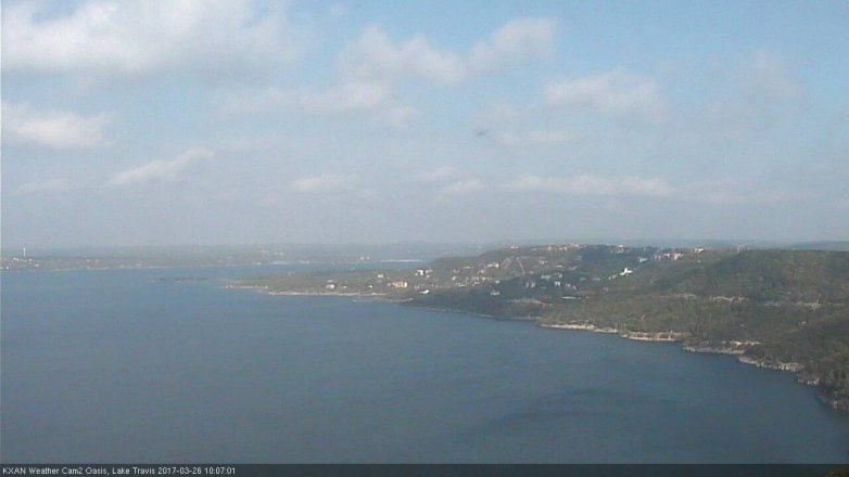 Lake Travis webcam, March 26, 2017 9:10 AM CT