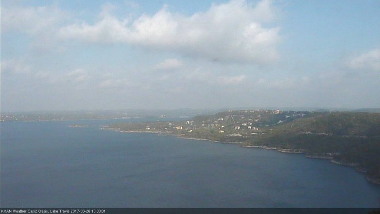 Lake Travis webcam, March 26, 2017 9:30 AM CT