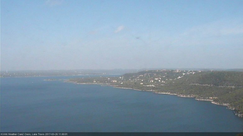 Lake Travis webcam, March 26, 2017 10:25 AM CT