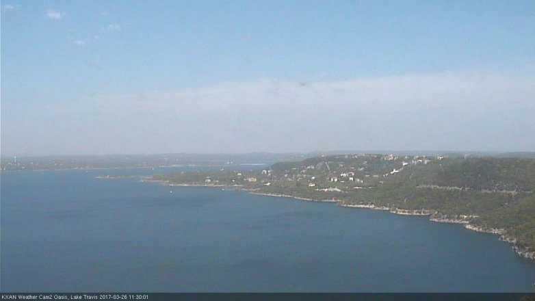 Lake Travis webcam, March 26, 2017 10:40 AM CT