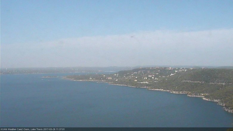 Lake Travis webcam, March 26, 2017 10:55 AM CT