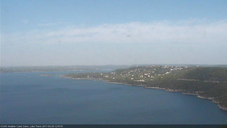 Lake Travis webcam, March 26, 2017 11:25 AM CT