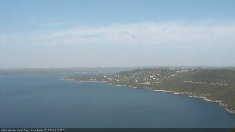 Lake Travis webcam, March 26, 2017 11:40 AM CT