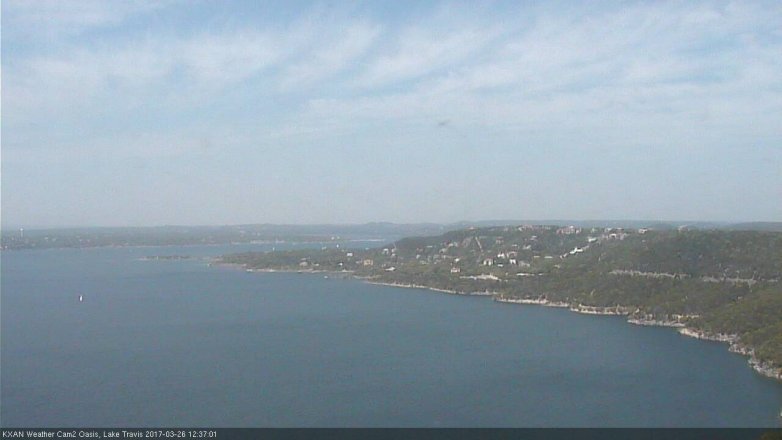 Lake Travis webcam, March 26, 2017 11:45 AM CT